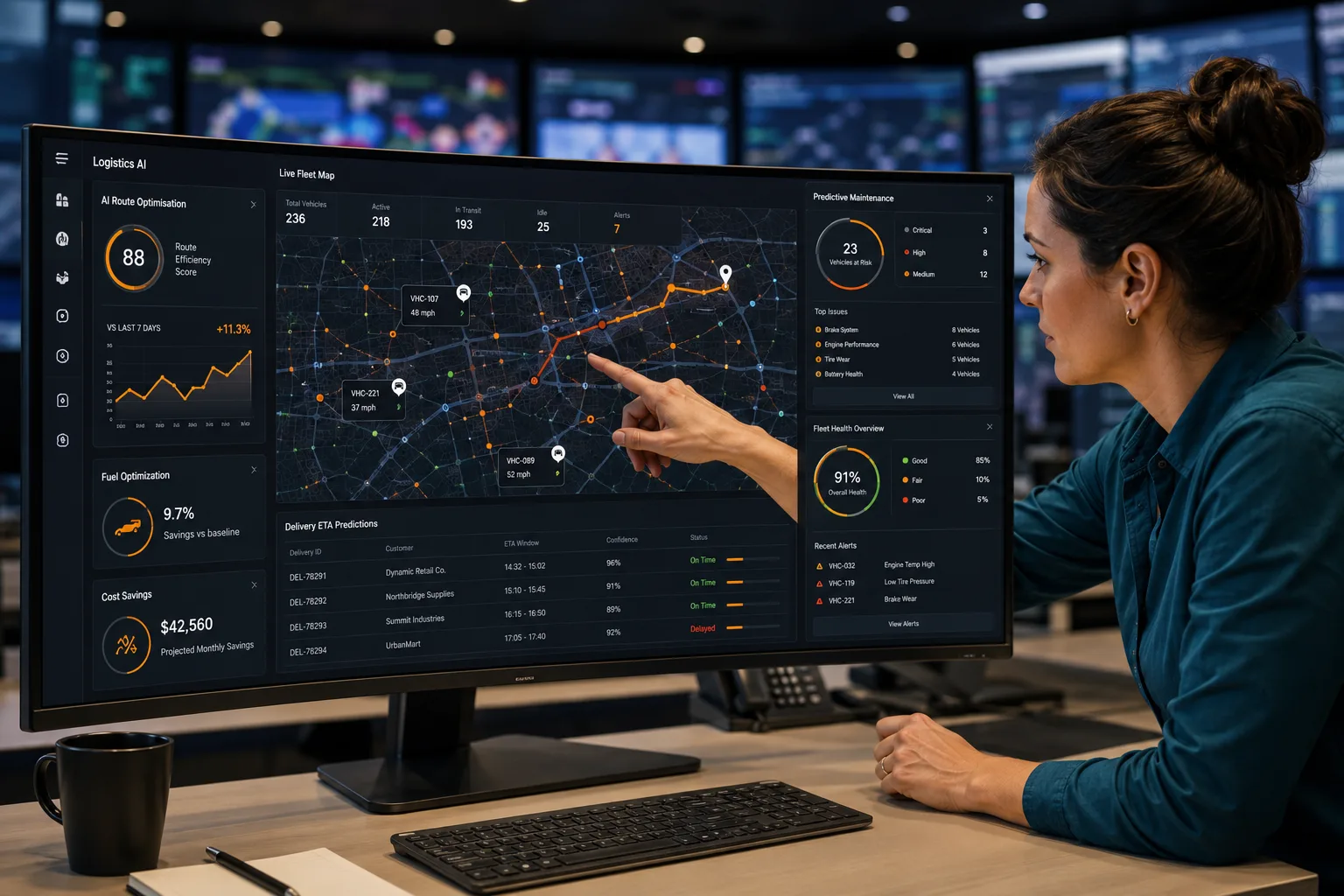 AI Logistics App Development — Intelligent Fleet Management India