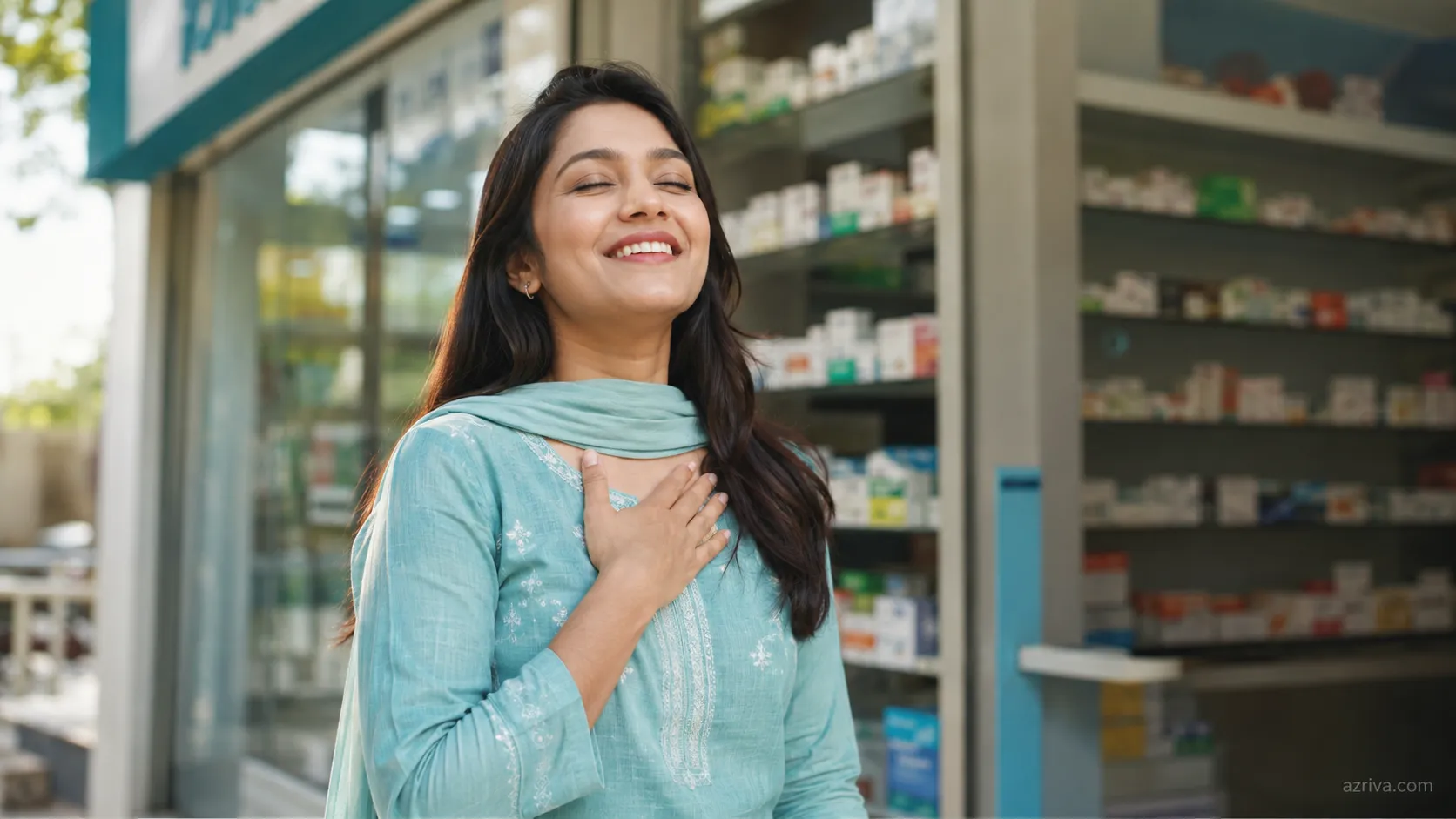 Pharmacy mobile app showing prescription upload and order tracking screen